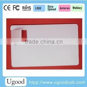 Wholesale Electronic Gifts USB Flash Disk, Credit Card USB Flash Drive/USB Disk With Full Printing Capacity Optional thumbnail-1