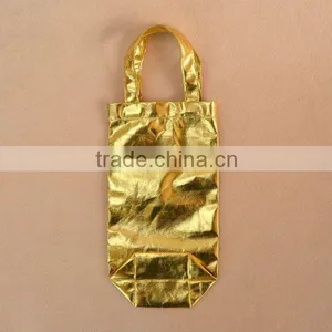 Foil / Metallic Laminated Drawstring Favor Pouches With Handle thumbnail-1