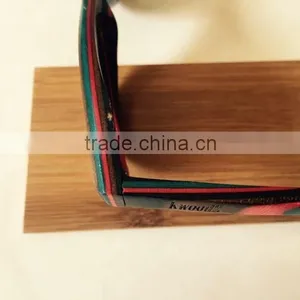 2015 OEM Colorful Lenses Wooden Bamboo Sunglasses, 100% Handmade Skateboard Sun Glasses thumbnail-5