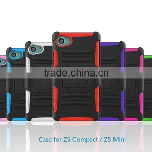 New Arrival Fashion Hard Future Armor Impact Hybrid Hard Case Cover Case for Sony Xperia z5 Compact China thumbnail-2