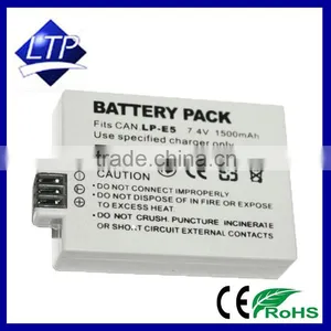 High Capacity 7.4V 1500mAh Digital Camera Li-ion Battery LP-E5 for Canon EOS 450D 500D 2000D thumbnail-1