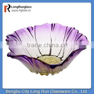 LongRun 2015 Hot Selling Home Use Colorful Mouth Blowing Fruits Glass Container thumbnail-1