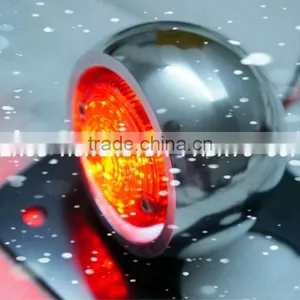 ROUND LED TAIL LIGHT FOR HARLEY/BOBBER/CHOPPER. RETRO TAILLIGHT thumbnail-1