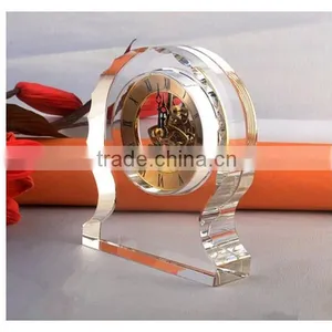 2016 Pretty Crystal Block Mini Wall Crystal Clock for House Decotation thumbnail-4