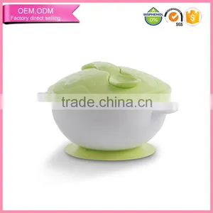 Plastic Suction Baby Feeding Bowl With Spoon and Lid thumbnail-1