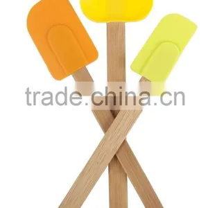 Paris Bamboo Silicone 3-Piece Utensil Set thumbnail-1