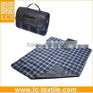 Supply Vibrant Design Waterproof Picnic Rug With Custom Imprinted on Front Patchwork(LCTM0027) thumbnail-1