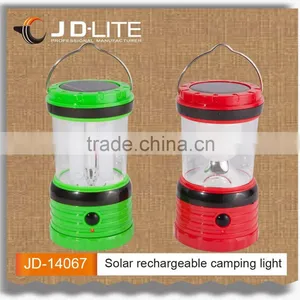 Led Rechargeable Solar Camping Light Lantern Use for Outdoor Activities With Solar&mobile Phone Charger Function thumbnail-1