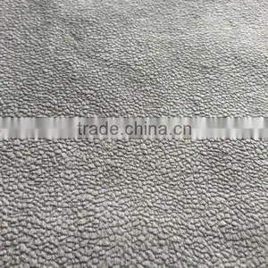 100%polyester Burnt-out Velboa Knitting Sofa Fabric Bonding With TC thumbnail-1