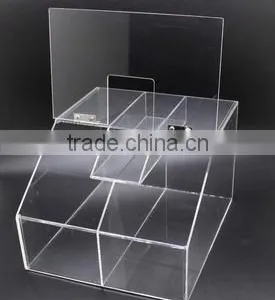 2.5 Gallon Acrylic Candy Bin, 2 Compartments, Scoop Holder(CB-B-0197) thumbnail-3
