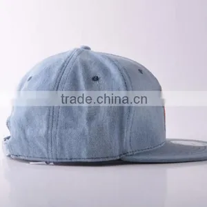 High Quality Custom Blank Flat Cap Wholesale Snapback Cap Cotton Hip Hop Cap thumbnail-2