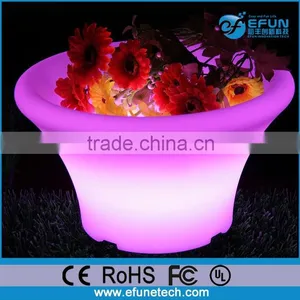 Battery Rechargeable Decorative Rgb Colorful Led Light up Plant Pots Wholesale thumbnail-2