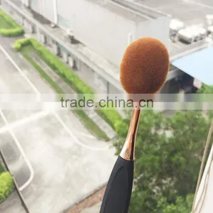 2016 High Quality Big Toothbrush Shape Gold And Black 10pcs Makeup Brush Sets thumbnail-4