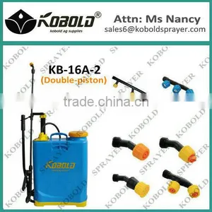 (KB-16A) 16L Hot-sell Agricultural Double Tube Knapsack Hand Pump Pressure Sprayer thumbnail-1