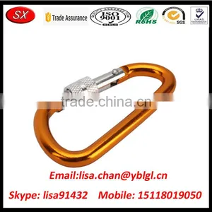 Custom Blue Anodized Aluminum Climbing Carabiner With Big Breaking Power thumbnail-4