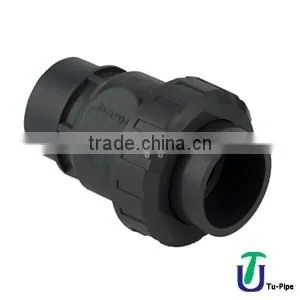 U-PVC One Side Side Threaded Single Union Spring Check Valve thumbnail-1