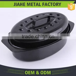 Enamel Oven Chicken And Duck Industrial Roaster With Rack thumbnail-2