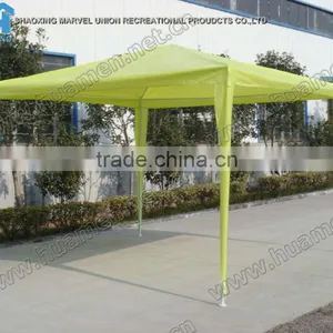 Portable Yellow PE Garden Gazebo Tent 3x3m thumbnail-1