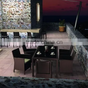 2017 Trade Assurance New Design All Weather Outdoor Hotel Used Modern Cafe Chairs and Tables Furniture thumbnail-1