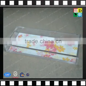 Custom Print Acrylic Lucite Tray PMMA Plastic Hotel Kettle Tray Wholesale Crystal Glass Fruit Tray From China Manufacturer thumbnail-6