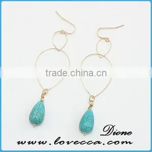 Wholesale Jewelry Newest DesignTurquoise Dangle Earring thumbnail-2