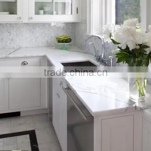 High Quality Honed White Marble Countertops & Kitchen Countertops On Sale With Low Price thumbnail-1