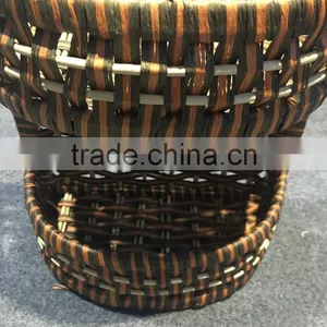 Modern Style Colorful Woven Small Paper Basket Wholesale thumbnail-5