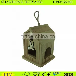 Customized Decorative Pine Wood Bird Feeder thumbnail-1