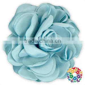 Handmade Posh Big Fabric Flowers for Dresses,hair Headband thumbnail-2