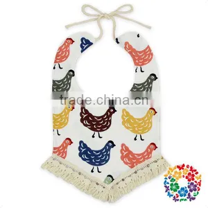 Wholesale Print Tassel Cheap Baby Bandana Bibs 100% Organic Cotton Baby Bibs thumbnail-1