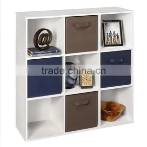 Mdf Wood Cube Organizer Home Furniture Stackable Cube Wooden Organizer Storage Boxes thumbnail-2