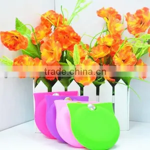 Round Silicone Coin Bag Key Ring Keychain Wallet thumbnail-5