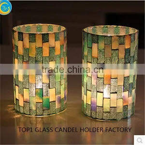 Mosaic Table Lamp With Soy Scented Candles thumbnail-6