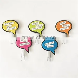 2017 Felt Word Bubble Paper Clips for Girls in China thumbnail-1