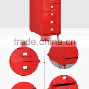 Luoyang Factory Wholesale Steelite 6 Drawer Steel Material Mobile Filing Cabinet thumbnail-1