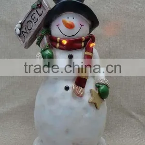 New Design Resin Christmas Snowman Ornament Wholesale thumbnail-2