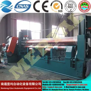 Hot! MCLW11NC Hydraulic Symmetric Three Roller Plate Rolling Machine thumbnail-5