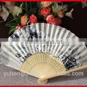 Wholesale Bamboo Fabric Hand Folding Fan thumbnail-2