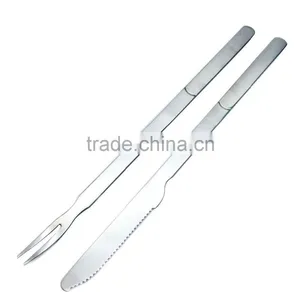 Tableware Steak Cutlery 2pcs Bbq Tool / 2pcs Fork and Knife Bbq Set thumbnail-1