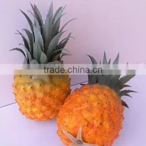 2 Artificial Pineapples Fake Faux Fruits and Vegetables thumbnail-1