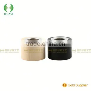 2017 Cheap European Glass Essential Oil Bottle Wooden Cap With Black Coat Painting thumbnail-1
