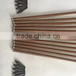 New Bamboo Pattern Pure Carbon Fletched Arrows With Tapered Points thumbnail-3