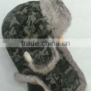 Geniue Rabbit Fur Trooper Hats thumbnail-1
