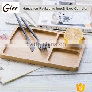 Nice-looking Trendy Elegant Factory Supply Eco-friendly Bamboo Food Tray Serving Tray thumbnail-1