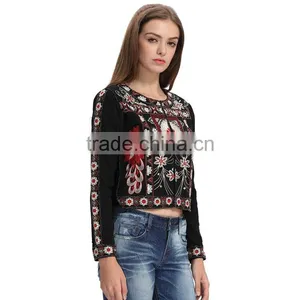 Latest Fashion Jackets Custom Embroidery Satin Designs thumbnail-4
