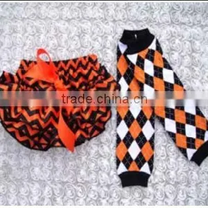 2016 Chian Product and Wholesale Halloween Set With Romper and Tops and Legging Warmer for Baby thumbnail-6