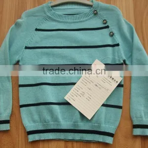 High Quality Baby Boys Sweater Design With Shoulder Woode Button(BKNB5586) thumbnail-1