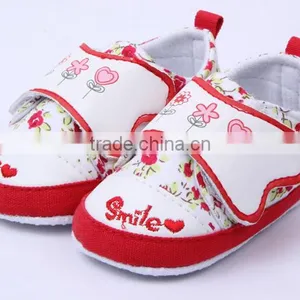Brand New Baby Shoes Infant Smile Letter Shoes Cotton Shoes for Girls thumbnail-1