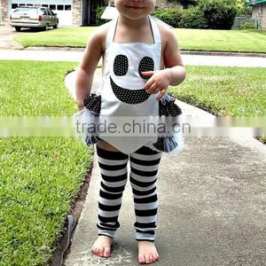 Halloween Boutique Clothing Baby Girl Halloween Outfit Pumpkin Romper Baby Romper thumbnail-5