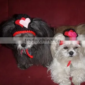 Funny Winter Handmade Knitting Christmas Dog Hat thumbnail-4
